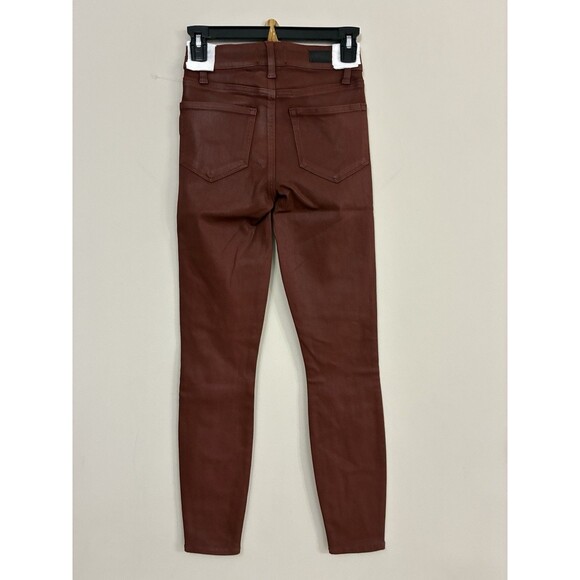 PAIGE Hoxton Coated High Waist Ankle Skinny Jeans NWT Size 23 - Picture 5 of 12